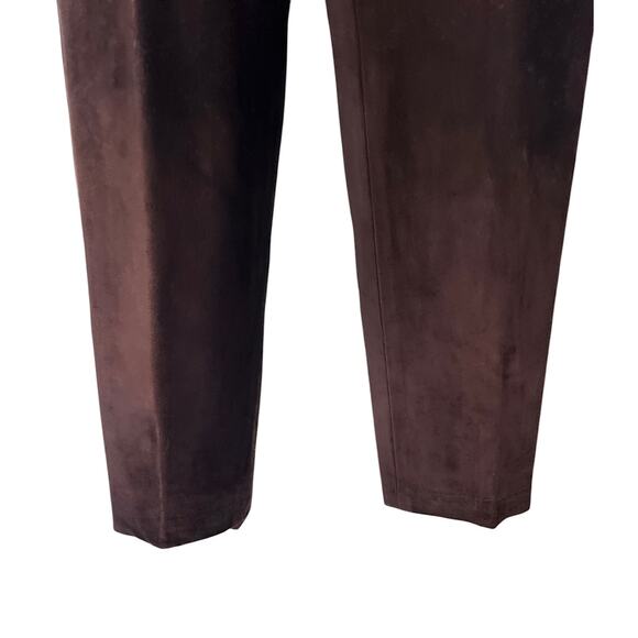 Vintage Cache Women’s Size 12 100% Suede Leather Brown Pants - Picture 4 of 8
